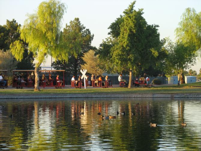 Train at Freestone Park